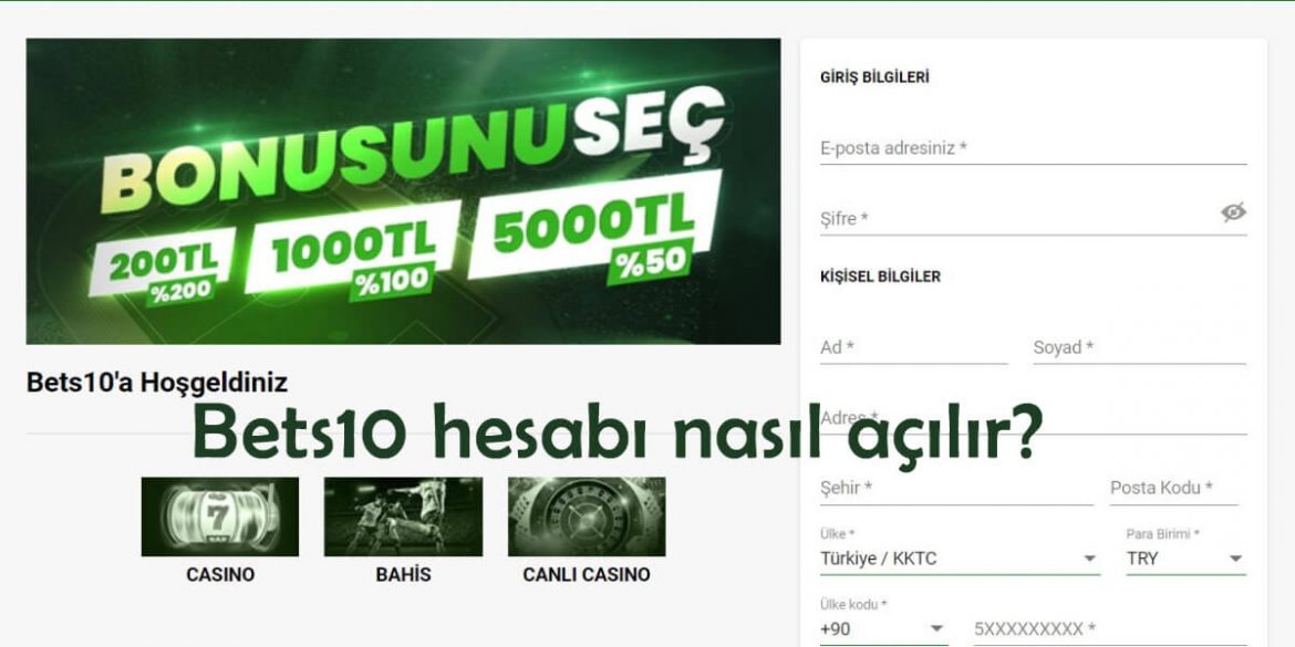 Bets10 Kayıt