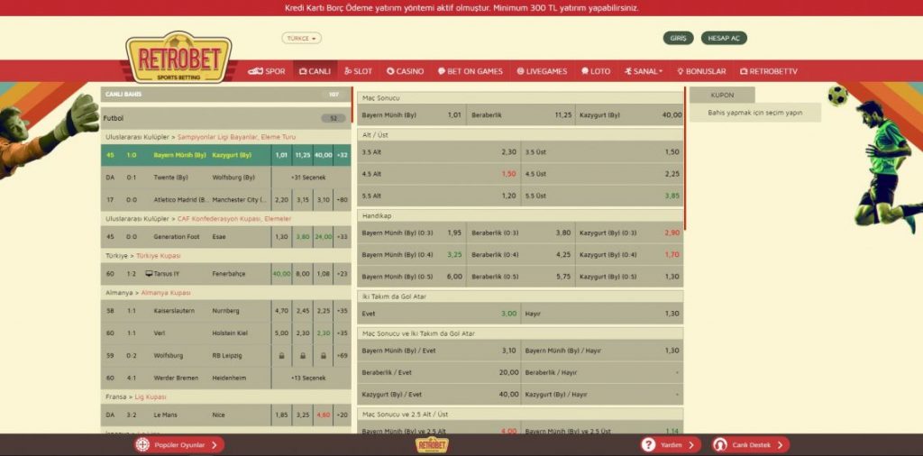 Retrobet TV turkiye