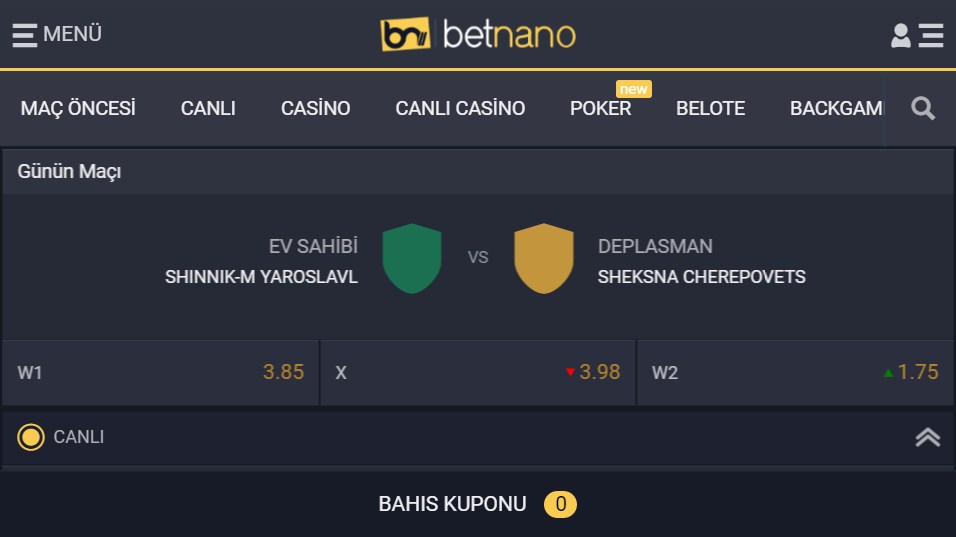 Betnano Apk turk
