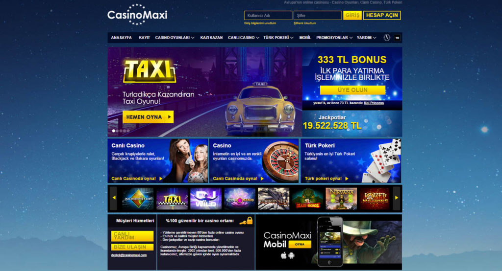 Casinomaxi Guncel adresi