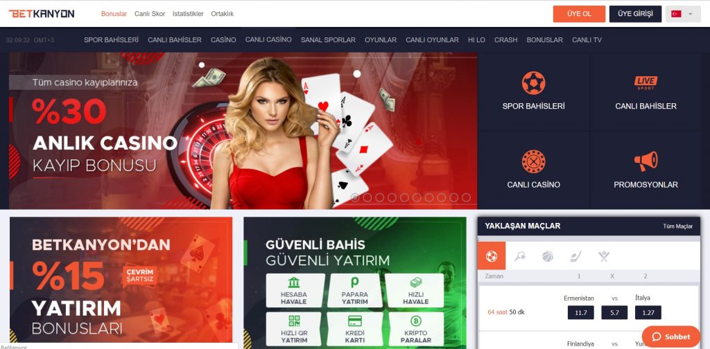 Betkanyon Canlı Bahis turk