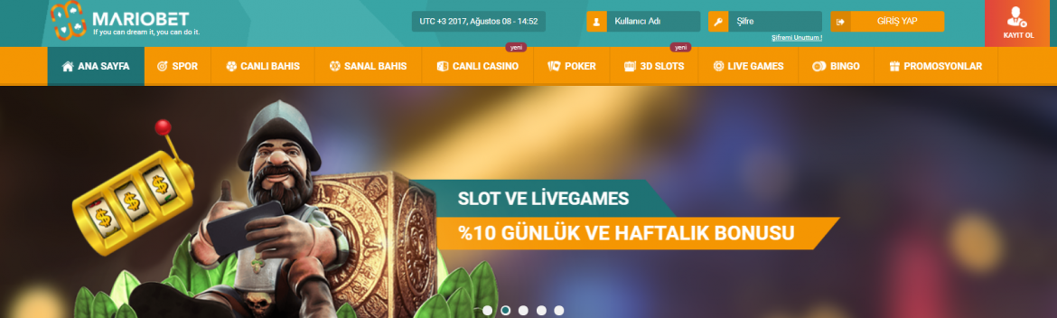 Mariobet Canlı Bahis