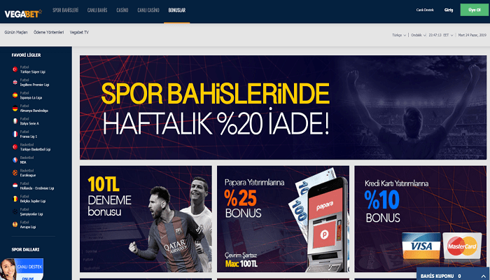 Vegabet Canlı Bahis