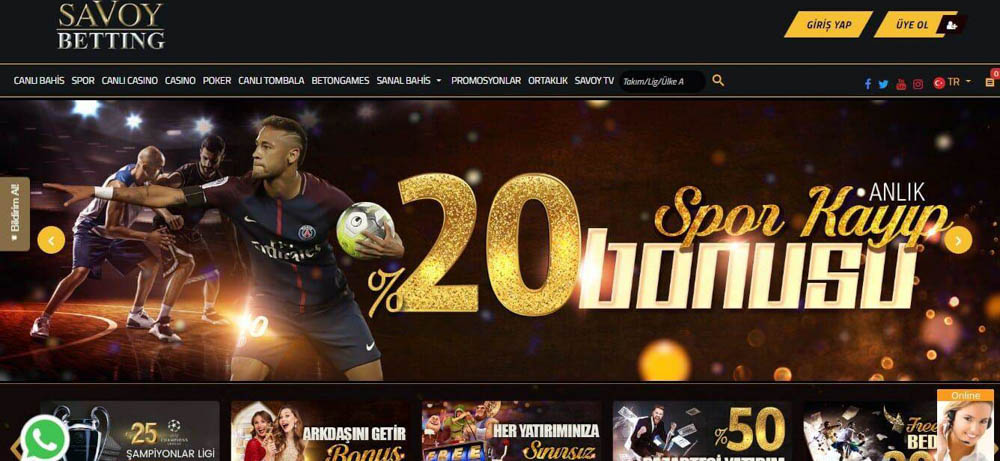 Savoybetting Kayıt