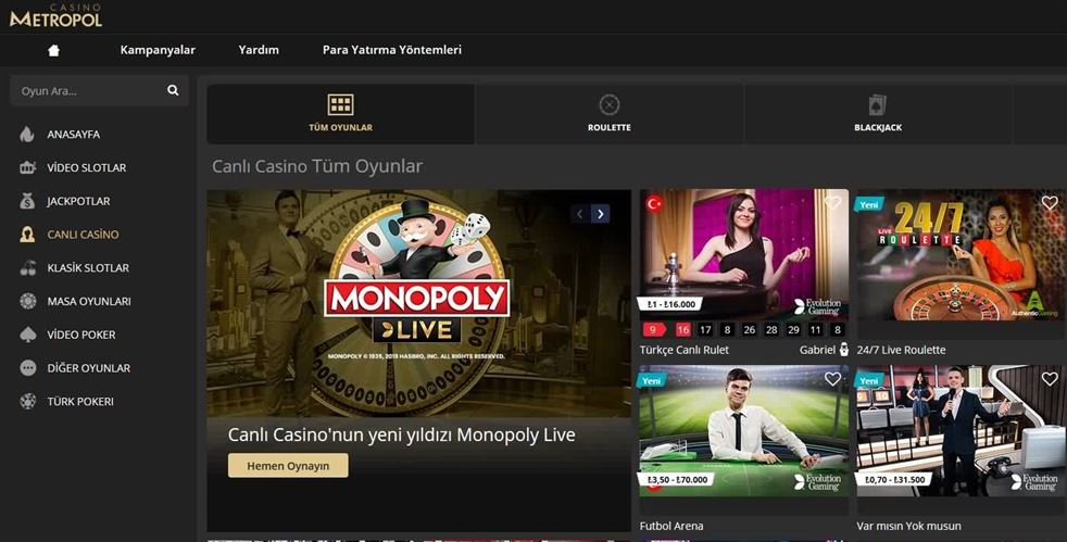 Casino Metropol Güncel adresi turkiye